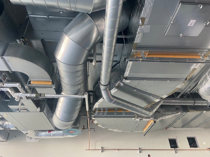 LEV Ducting in a roofspace