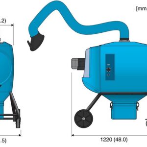 Nederman Filterbox 10M dimensions diagram