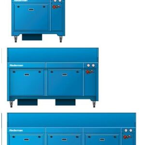 Image showing the 3 different Nederman FilterBench sizes